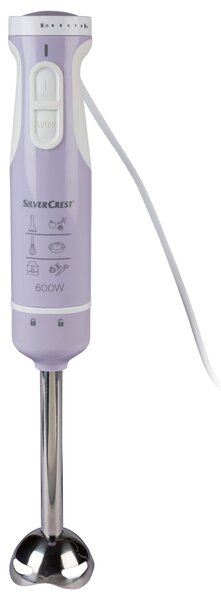 SILVERCREST® Tyčový mixér SSMS 600 D4 (lila fialová) (100345369001)