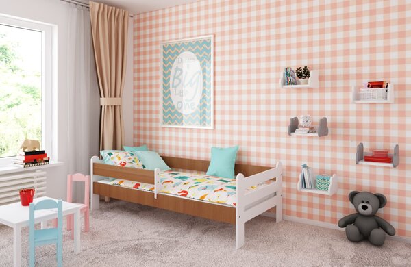 Babywoods Dětská postel Rysio Velikost postele: 140x80, Barevné provedení: Šedá, Provedení postele: S šuplíkem