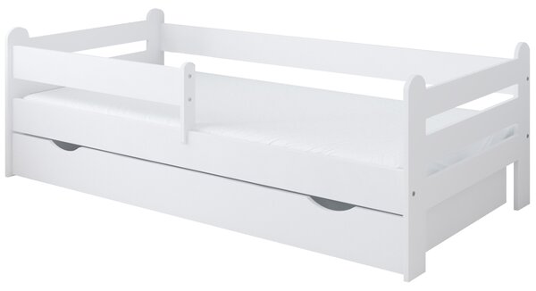 Babywoods Dětská postel Rysio Velikost postele: 140x80, Barevné provedení: Šedá, Provedení postele: S šuplíkem