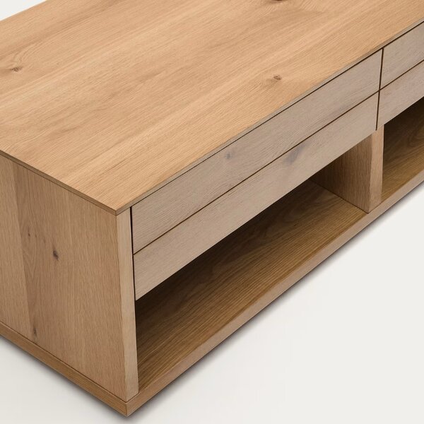Dubový konferenční stolek Kave Home Alguema 140 x 60 cm