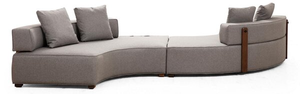 Rohová sedačka Gondulatta 1 (šedá). Akce -25%