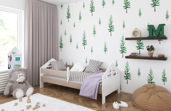 Babywoods Dětská postel Ala Velikost postele: 140x80, Barevné provedení: Bílá, Provedení postele: S šuplíkem