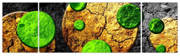 Obraz abstrakce - Koule (170x50 cm)