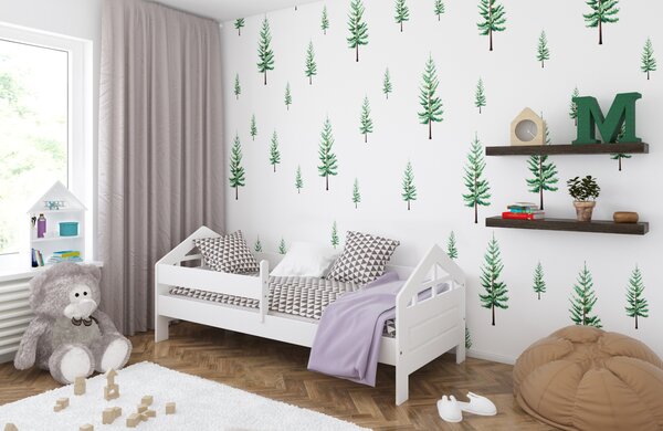 Babywoods Dětská postel Ala Velikost postele: 140x80, Barevné provedení: Bílá, Provedení postele: S šuplíkem