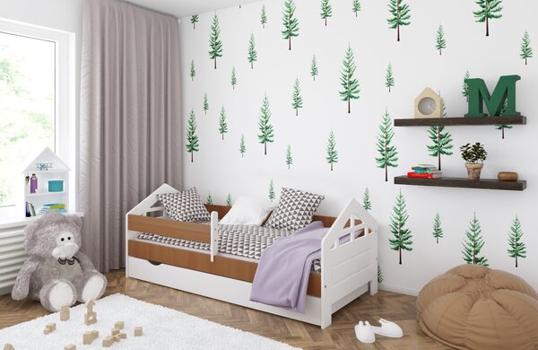 Babywoods Dětská postel Ala Velikost postele: 140x80, Barevné provedení: Bílá, Provedení postele: S šuplíkem