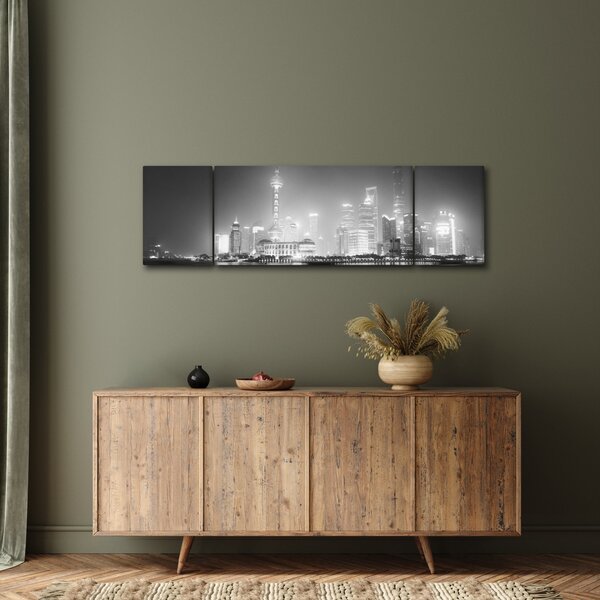 Obraz moderních mrakodrapů (170x50 cm)