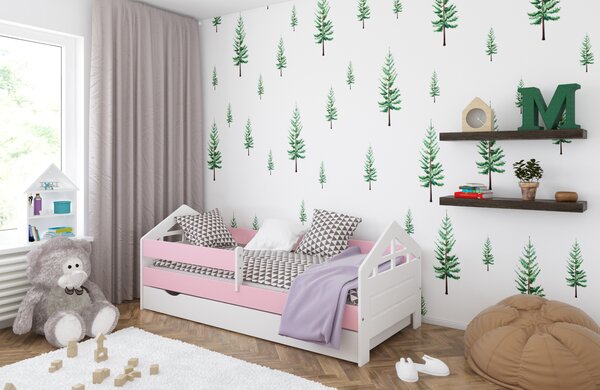 Babywoods Dětská postel Ala Velikost postele: 140x80, Barevné provedení: Bílá, Provedení postele: S šuplíkem