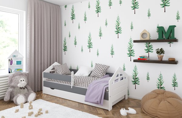Babywoods Dětská postel Ala Velikost postele: 140x80, Barevné provedení: Bílá, Provedení postele: S šuplíkem