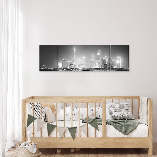 Obraz moderních mrakodrapů (170x50 cm)