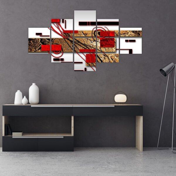 Obraz abstrakce (125x70 cm)