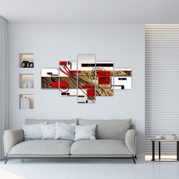 Obraz abstrakce (125x70 cm)