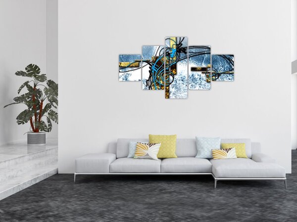 Abstraktní obraz (125x70 cm)