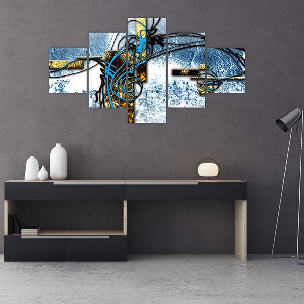 Abstraktní obraz (125x70 cm)