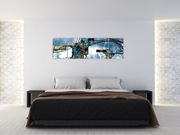 Abstraktní obraz (170x50 cm)
