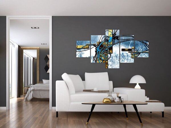 Abstraktní obraz (125x70 cm)