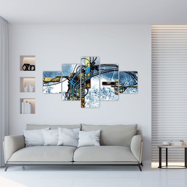 Abstraktní obraz (125x70 cm)