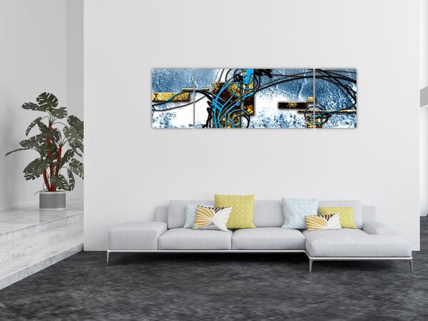 Abstraktní obraz (170x50 cm)