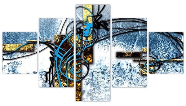 Abstraktní obraz (125x70 cm)
