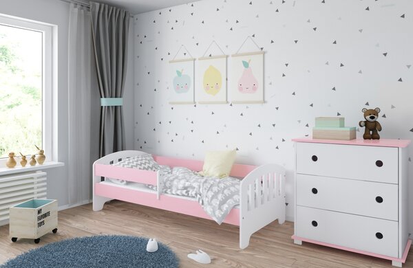 Dětská postel Klasik Velikost postele: 140x80, Barevné provedení: Bílá, Provedení postele: S šuplíkem