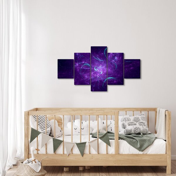Obraz moderní modré abstrakce (125x70 cm)