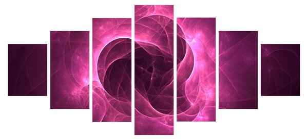 Obraz moderní růžové abstrakce (210x100 cm)