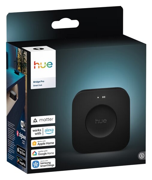 Hue Bridge Pro centrální hub Wi-Fi/Zigbee/Bluetooth/Matter, 150 světel