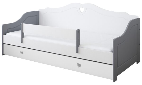 Babywoods Dětská postel Zuzana Velikost postele: 140x80, Barevné provedení: Šedá, Provedení postele: Bez šuplíku