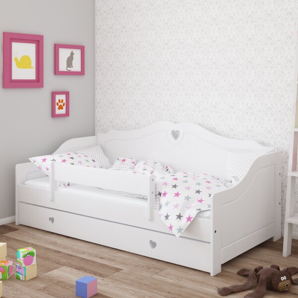 Babywoods Dětská postel Zuzana Velikost postele: 140x80, Barevné provedení: Šedá, Provedení postele: Bez šuplíku
