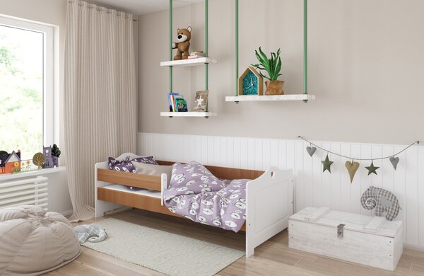 Babywoods Dětská postel Emma Velikost postele: 140x80, Barevné provedení: Bílá, Provedení postele: S šuplíkem