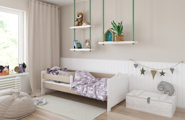 Babywoods Dětská postel Emma Velikost postele: 140x80, Barevné provedení: Bílá, Provedení postele: S šuplíkem