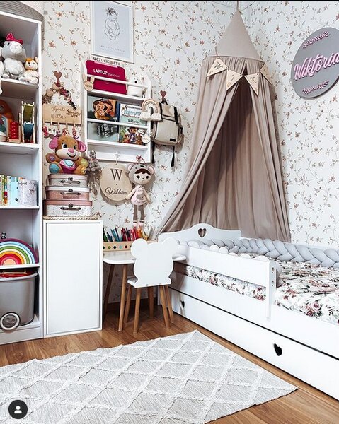 Babywoods Dětská postel Emma Velikost postele: 140x80, Barevné provedení: Bílá, Provedení postele: S šuplíkem