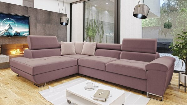 Rohová rozkládací sedačka Alvin Premium, Potah: Abriamo 04, Strana: pravá 5903211097065