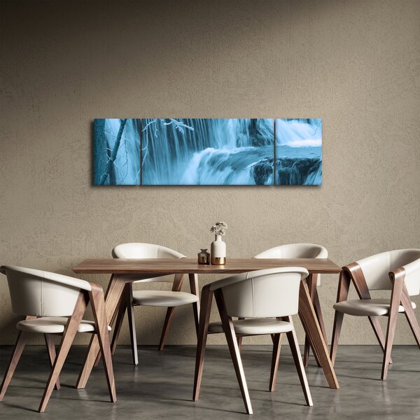 Obraz - ledové vodopády (170x50 cm)
