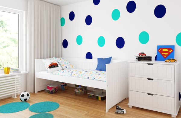 Dětská postel Homnes 200x90 se třemi zásuvky Provedení postele: Bez šuplíku