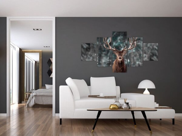 Obraz - Majestátnost jelena (125x70 cm)