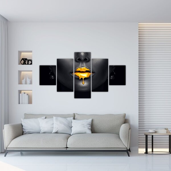 Obraz - Rty ženy (125x70 cm)