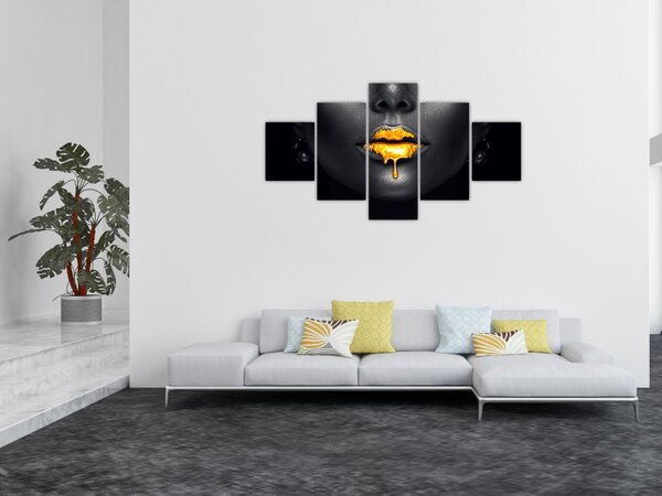 Obraz - Rty ženy (125x70 cm)
