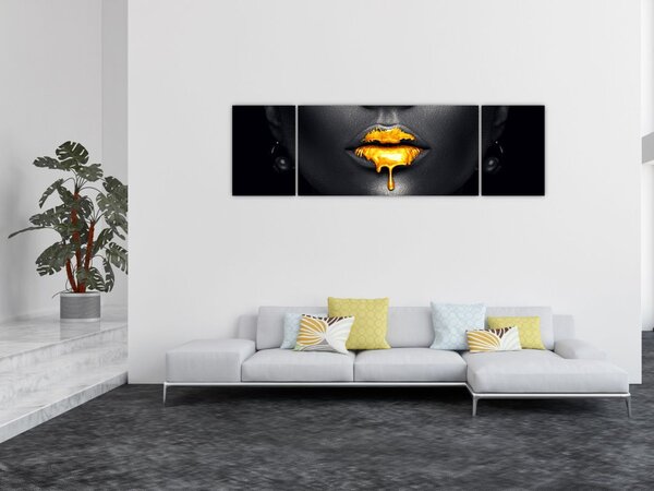 Obraz - Rty ženy (170x50 cm)