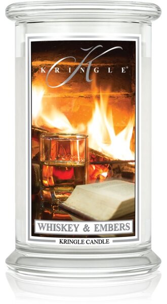 Kringle Candle Whiskey & Embers vonná svíčka 623 g