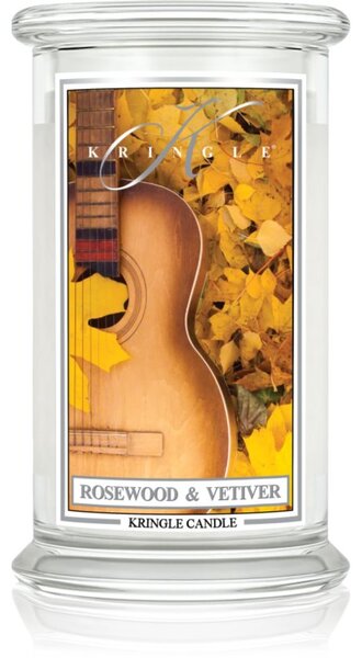 Kringle Candle Rosewood & Vetiver vonná svíčka 623 g