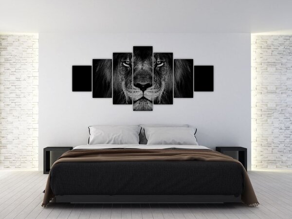 Obraz - Lev a jeho majestátnost (210x100 cm)