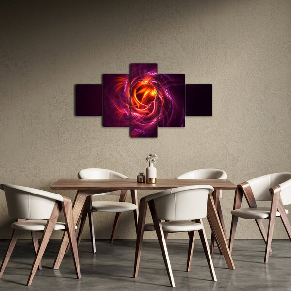 Obraz svítící moderní abstrakce (125x70 cm)