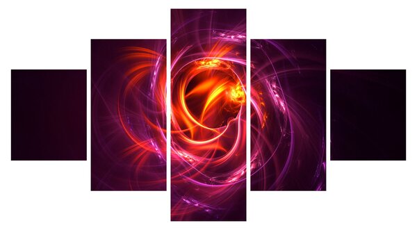 Obraz svítící moderní abstrakce (125x70 cm)