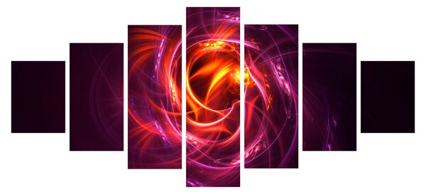 Obraz svítící moderní abstrakce (210x100 cm)
