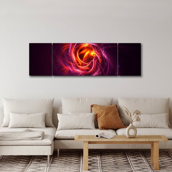 Obraz svítící moderní abstrakce (170x50 cm)