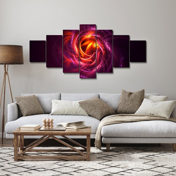 Obraz svítící moderní abstrakce (210x100 cm)