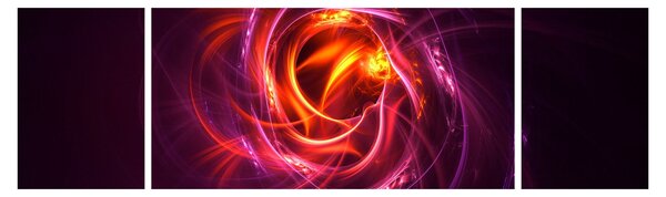 Obraz svítící moderní abstrakce (170x50 cm)