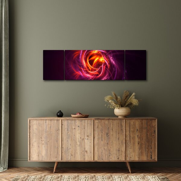 Obraz svítící moderní abstrakce (170x50 cm)
