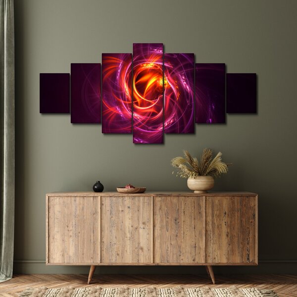 Obraz svítící moderní abstrakce (210x100 cm)