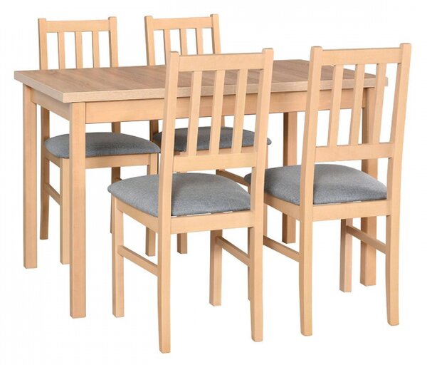 Kuchyňský stůl a židle - AL28, Barva dřeva: sonoma-L, Potah: 6 - Inari 24 Mirjan24 5902928104431